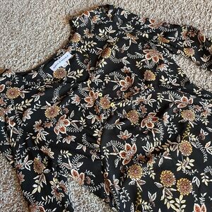 Emma & Michele black Floral dress